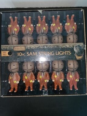10pc Sam String Lights Spirit Halloween New Open Box Trick R Treat Horror Movie